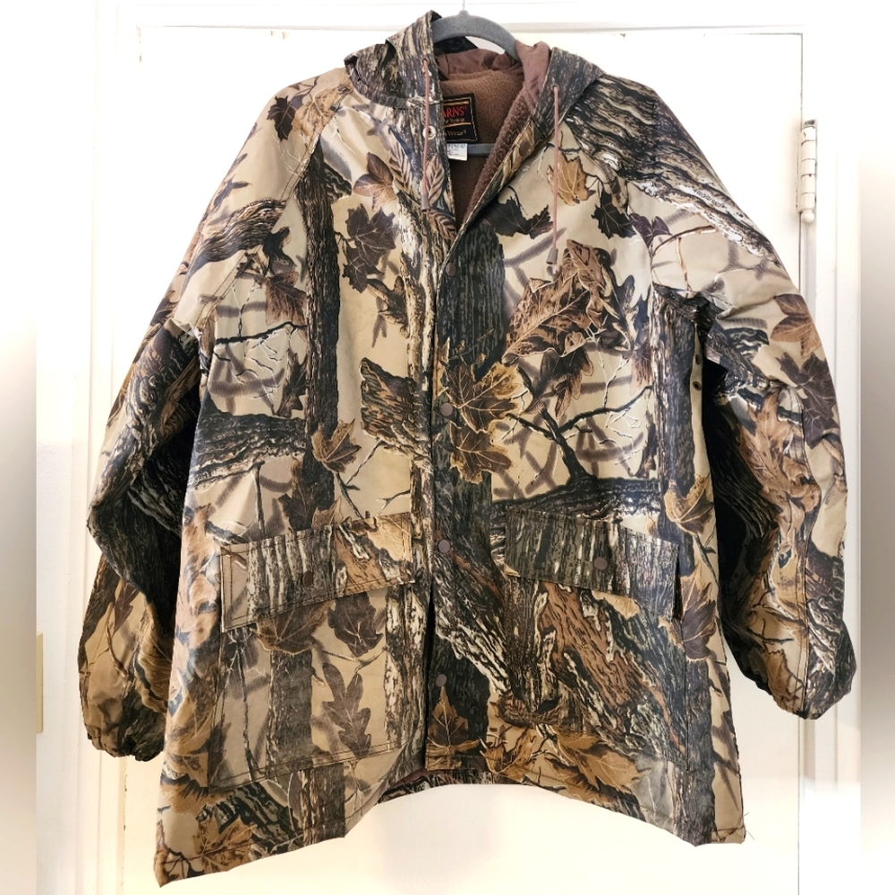 Realtree Stearns Hunting Fishing Coat Jacket Camouflage Dry Wear Medium J6